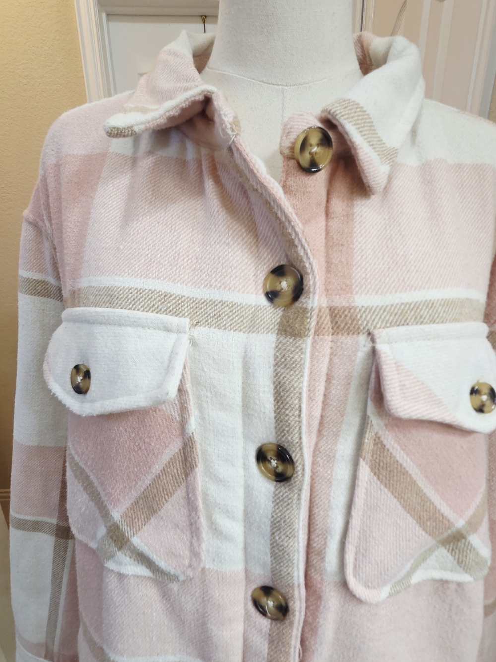 Members Mark Sherpa-Lined Plaid Shirt Jacket – Size XL - Picture 4 of 10